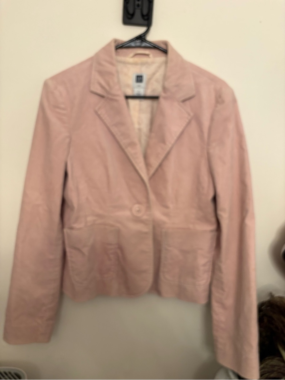 Gap small velvet rose color blazer